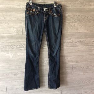 True religion blue boot cut jeans